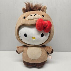 Hello Kitty Kidrobot Chinese Zodiac Year of the Horse 14 inch Plush Stuffed Toy